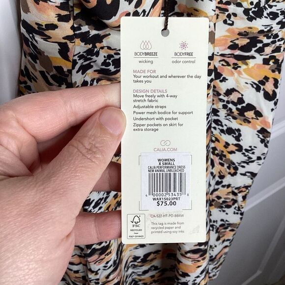 Ladies Performance Calia by Carrie Underwood Animal Print MIDI Dress NWT - Picture 5 of 11